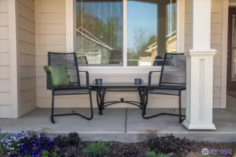 Charming covered porch