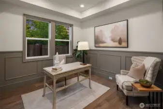 Designated den & dining room