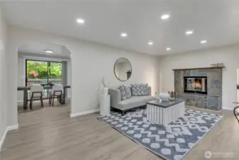 Entry to kitchen nook.