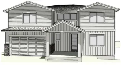 Rendering of finished home