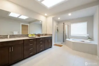 Primary Bathroom With Skylight