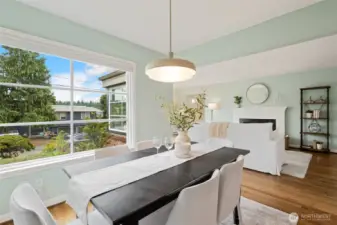 Separate dining area for when you don't want to take advantage of the private backyd patio or SE-facing deck