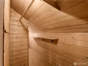 Cedar Lined closet upstairs