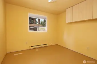 Bedroom #2 with a window to the back yard.