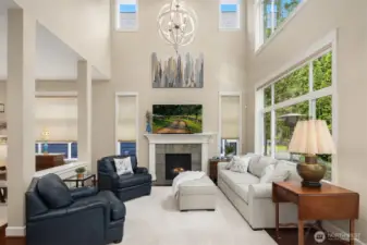 Entertain friends and enjoy the natural backdrop, fire or a show