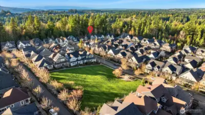 Dahlia Park is quiet, connected to trails and parks with sidewalks and street parking.