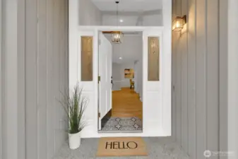 Warm Large Entry Porch