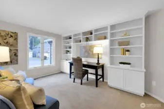 Big Den with numerous built-ins. Big room sizes throughout.