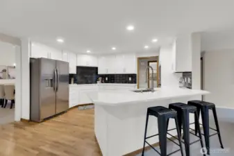 Large Kitchen, great oversize counter space.