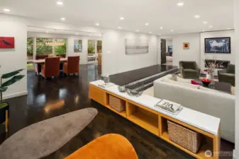 Foyer welcomes you into the expansive living room & open dining room