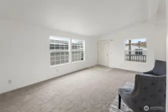 Huge family room with living room attached