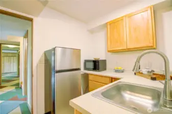 Lower level kitchenette