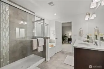 Attached bathroom
