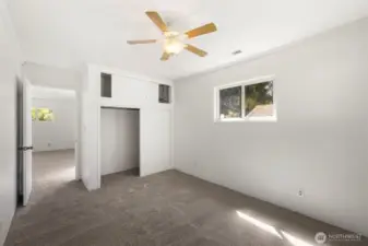 Bedroom 1. Large closet.