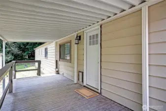 Large covered porch.