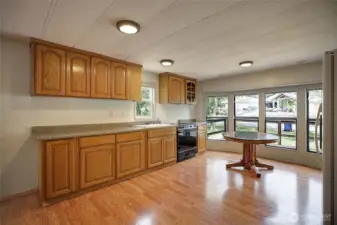 Bright and spacious kitchen.