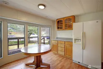 Lots of natural light and storage.