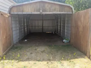 Large, detached storage for your boat, car, toys, etc.