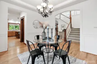 Host in style with a dedicated formal dining space and adjacent butler’s pantry for easy entertaining.