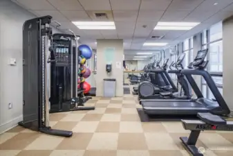 You don't have to go far to workout, just the 9th floor!