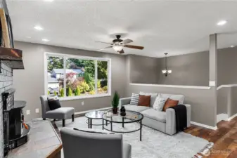 You’ll love the wood stove insert for those chilly days!