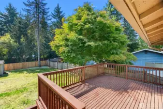 Enjoy hosting from your spacious deck.