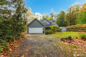 NW contemporary home on 2.3 private acres.