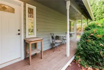 Covered front entry protects you from the elements.