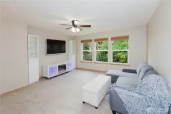 Cozy retreat in the upper loft area.