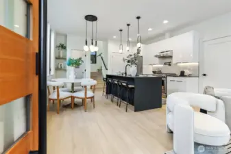 Open, Spacious Main Living Level with High Ceilings