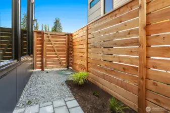 Fully Fenced Level Entry Yard Space