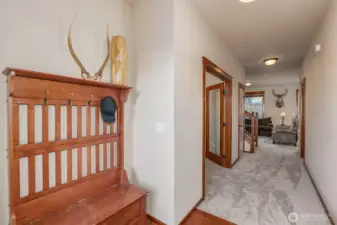 Grand entry!  New carpet.