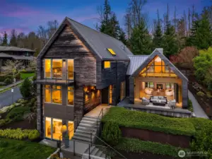 Welcome to the Harrison neighborhood of the Issaquah Highlands.  This home is the crown jewel perched at the top of the hill with sweeping westerly views.