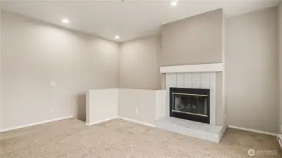 Another view of the cozy living room.