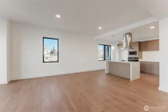 Kitchen & living room