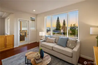 Sunset view from main floor