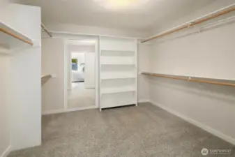Massive primary closet