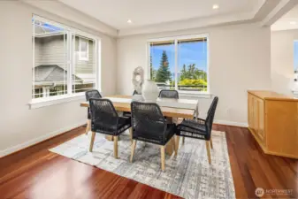 Sound view from dining space
