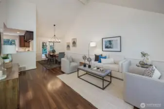 High Ceilings and Hardwood Floors