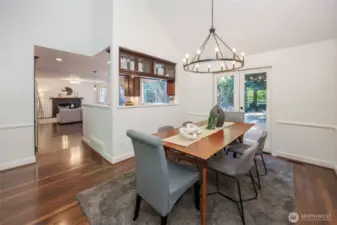 Separate Formal Dining Room w/French Doors to Entertaining Deck