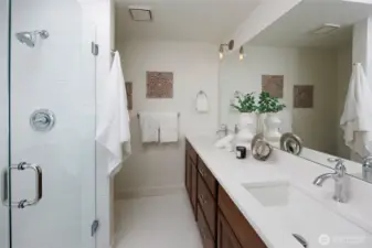 Dual Sink Vanities-New Quartz Counters