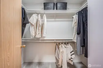 Master walk-in closet