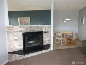 Presto-log fireplace.