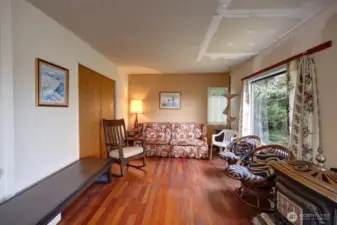 Living room. Double doors go to Bedroom #2