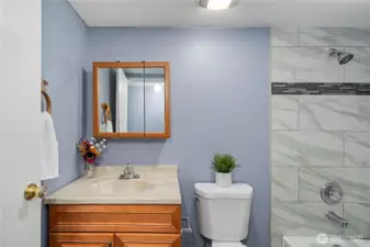 Updated powder room
