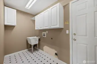Laundry room on main level.