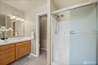 Primary bathroom.