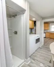 Downstairs 3/4 bath.