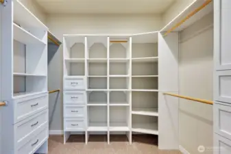 Primary walk-in closet