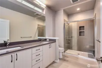 Primary Bath with walk-in shower